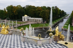 Peterhof waterspout-fountain