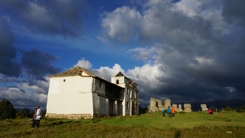 Chapel with dramatic sky