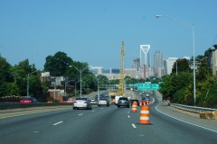 up-town Charlotte ahead
