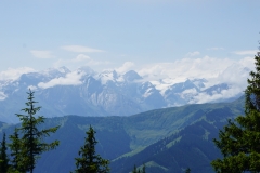 View to the central massiv of the Großglockner 3798 m