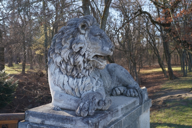 León en el parque de Laxenburg