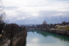 South-East View from the Drau-bridge in Villach