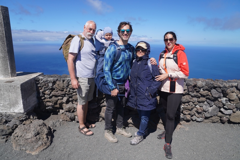 At the edge of the crater, near the south edge of the island, 1500 m above Sea-level