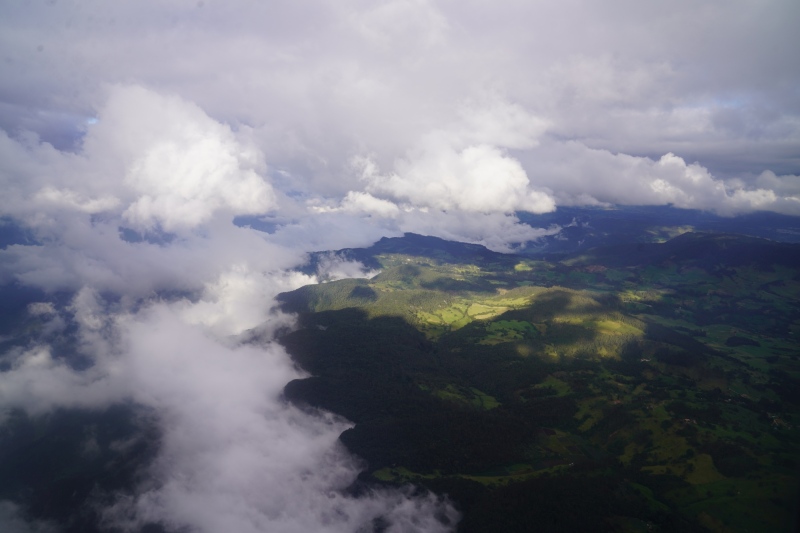 beneath the plateau of Bogotá, 2650 m above Sealevel
