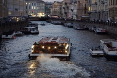 Boatride on Neva channel