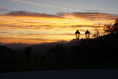 Abendstimmung vor der Führung