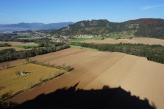 Ausblick nach Norden mit Burgschatten