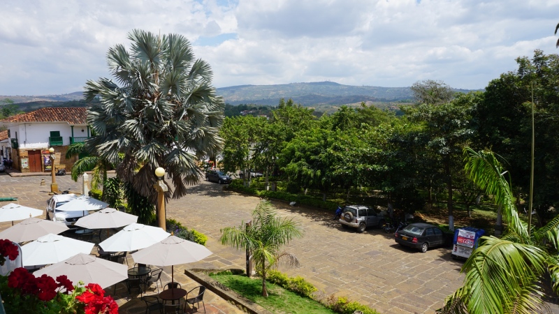 view from the restaurant balcony