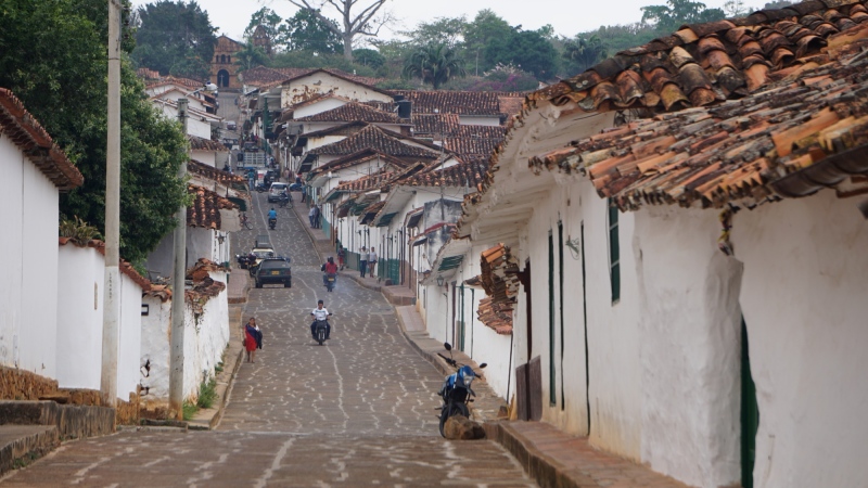 view back to the church