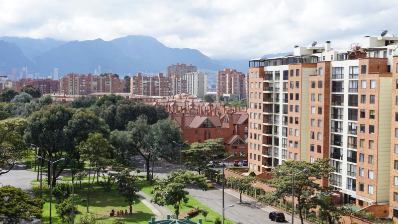 City of Bogotá, 2650 m  above sea-level