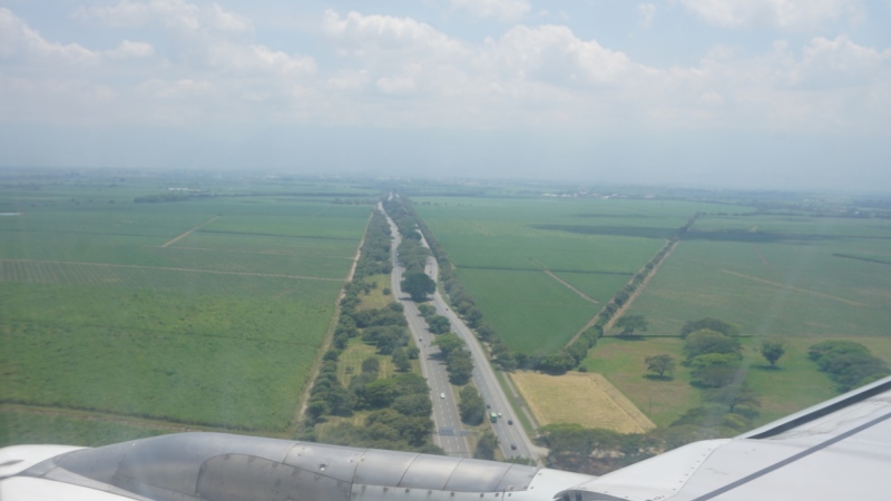 before landing at Bonilla-Aragon Airport, Cali