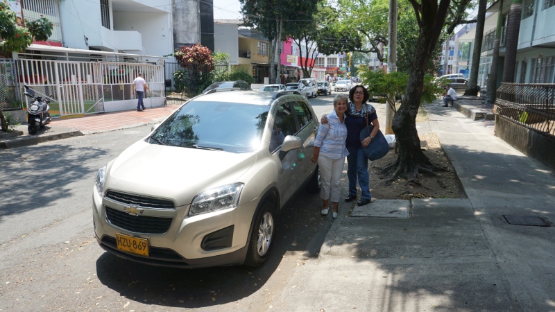 Marcia and Maria Nelly before leaving to "km 18"