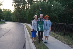 Speed-limit ( both for cars and walkers )