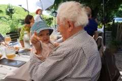 The one and only Hans sen. with great-grand-daughter