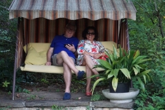 at home again :Hans and Maria Nelly at our  so-called Hollywood-swing