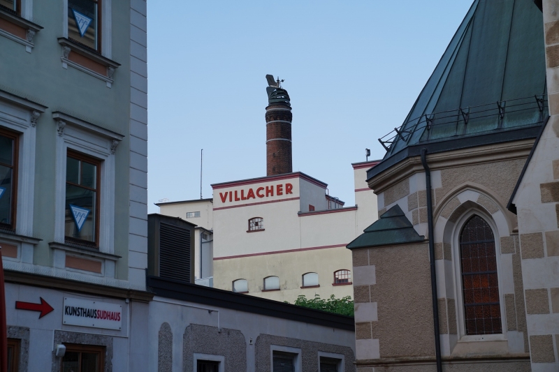 Villacher Beer Brewery  at the back-side of St. Nikolai-Church