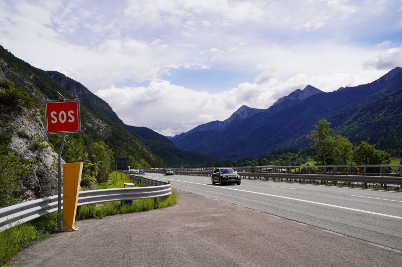 Sunday 29th of August, on the highway in Italy, 50 km south-west from Villach