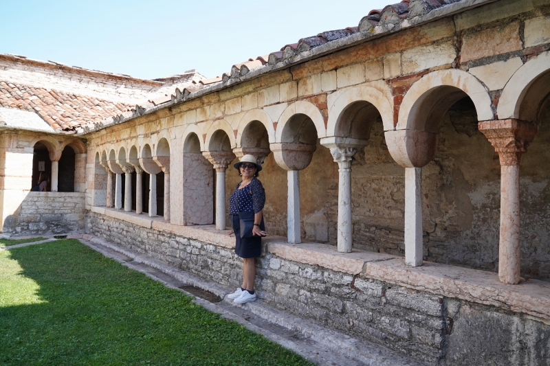 patio with austrian tourist