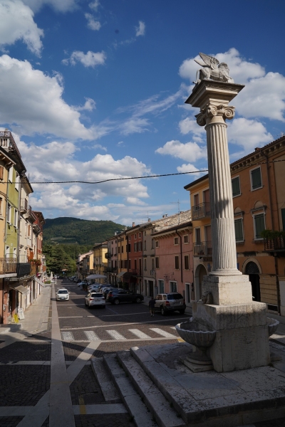 Looking down to the plaza from Negrar church