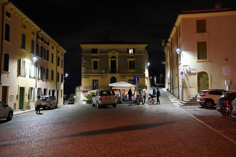 Plaza at Castelrotto at 11 pm