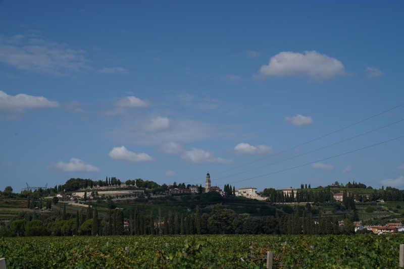 looking back to Castelrotto hill