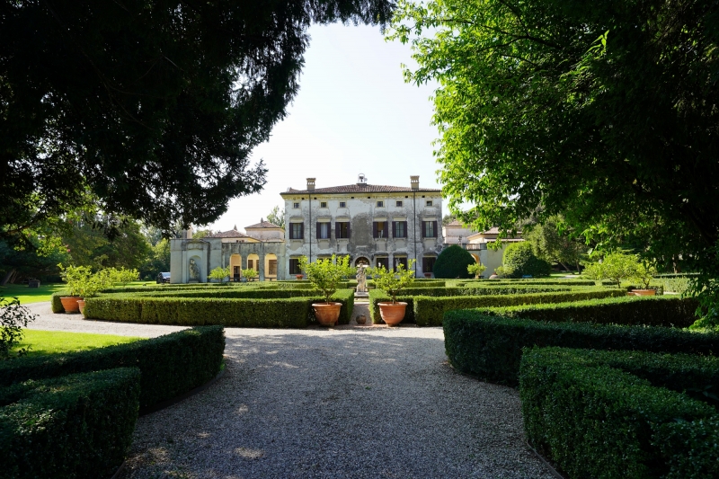 Villa Giona seen from the back entrance