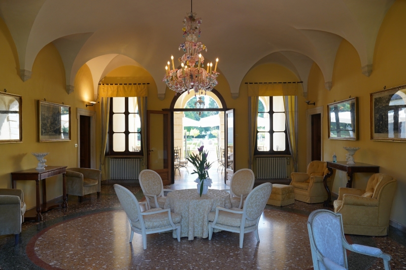 last glimpse of the beautiful interior of Villa Giona