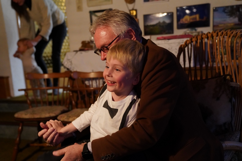 Hans jr. with grandson Leonard