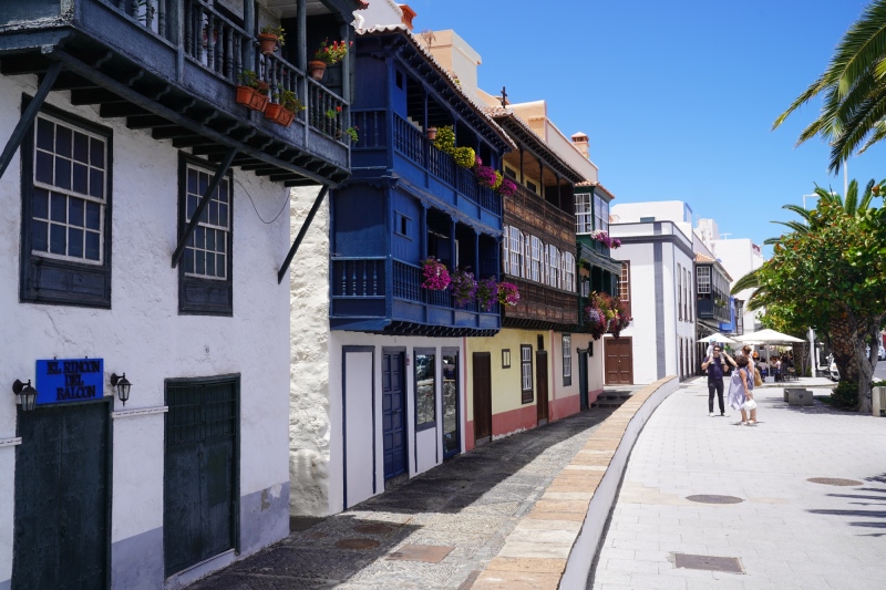 Famous balconys of Santa Cruz de la Palma ( ca. 1850 )