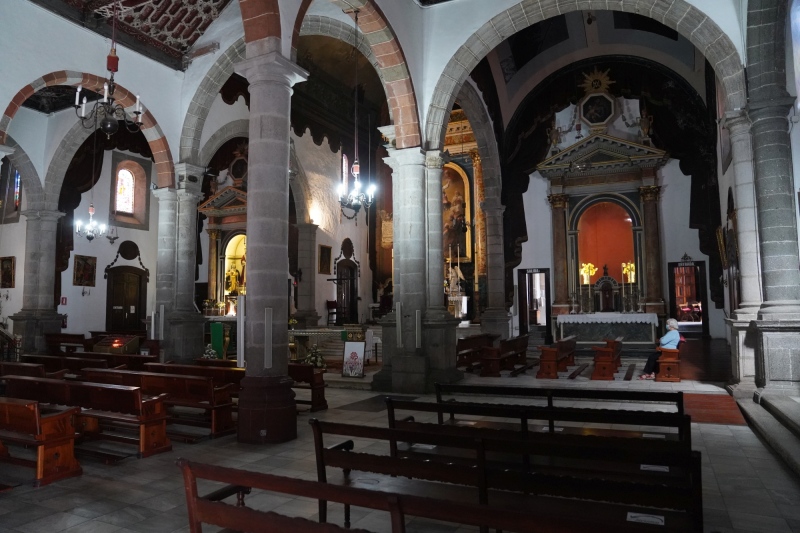 Inside the church