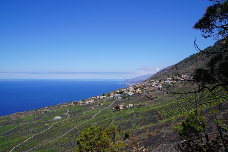 looking up the West-Coast of La Palma