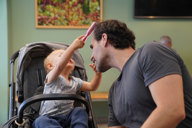 Leo with father