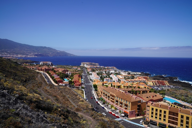 View back to "Los Cancajos",  little town near our chalet