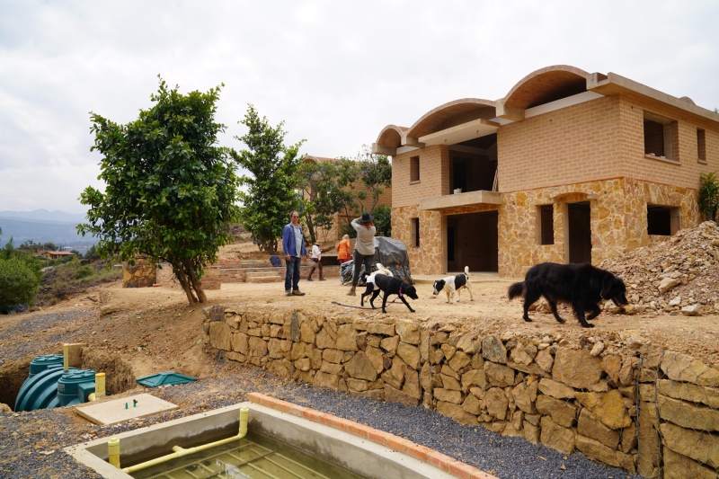 The finca almost finished