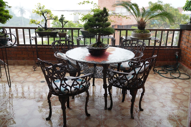 rain over the balcony