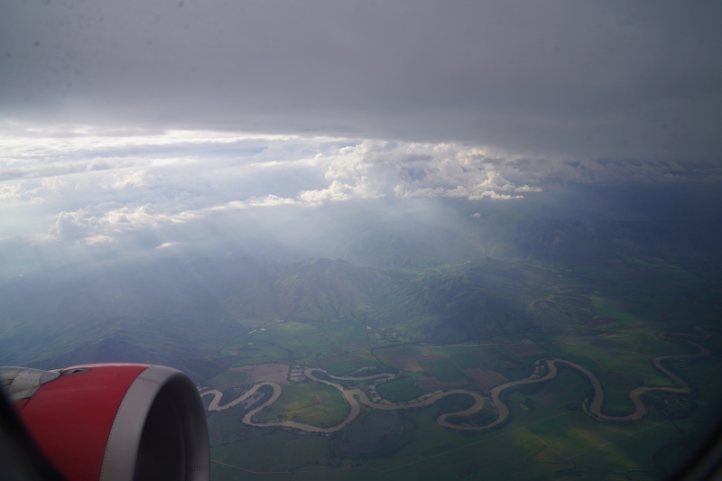 Cauca river flowing down to the Carribean Sea