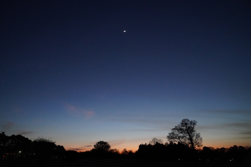 First night-sky in Matthews NC