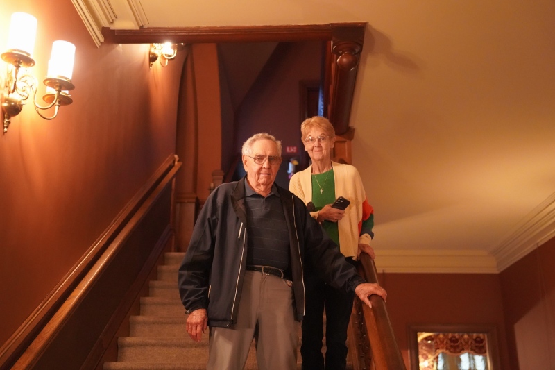 Janice & Vernon, walking strong