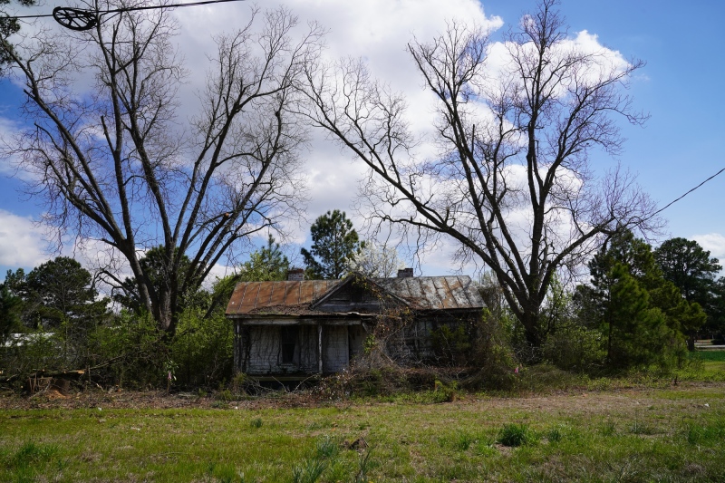 Somewhat neglected property nearby