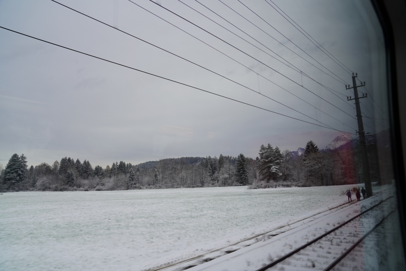 The next day by train from Villach to Faak, where my Highschool-classmates  (1977) were waiting