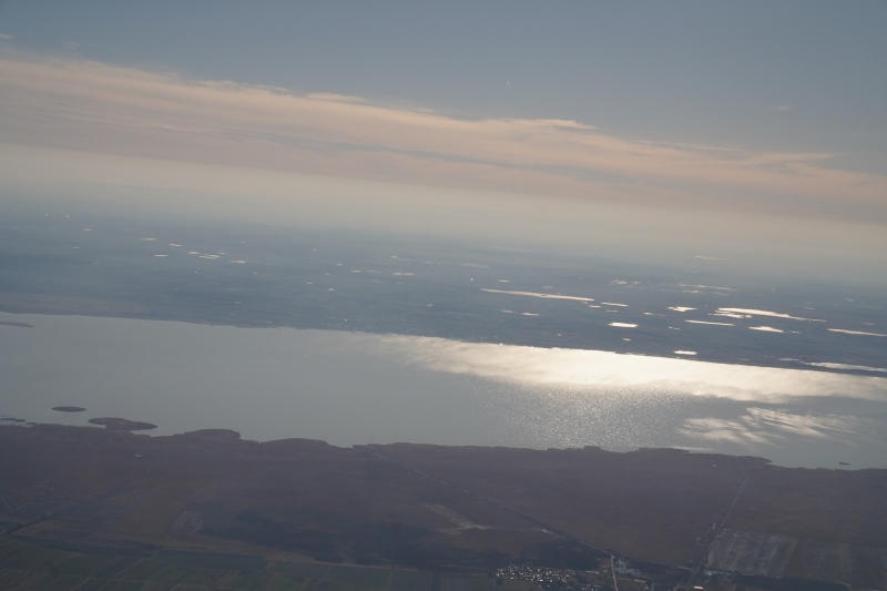 Crossing Lake Neusiedl into Hungary
