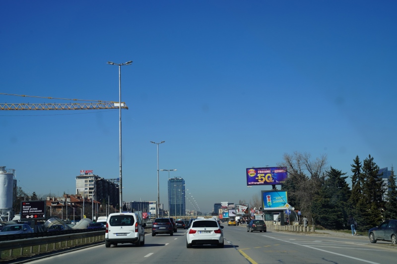 On the way to the flat in downtown Sofia