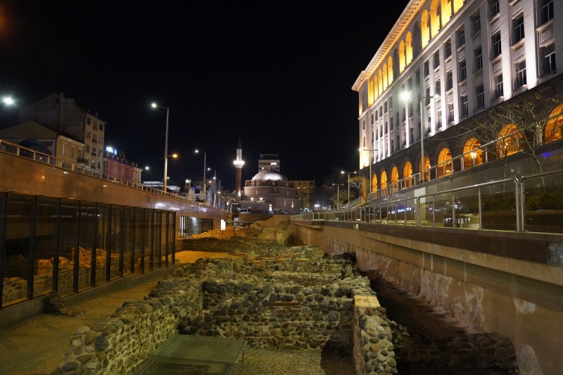 Roman ruins found in the construction of the subway