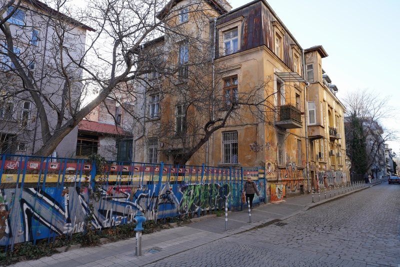 the grafitti plague has come to Sofia  to