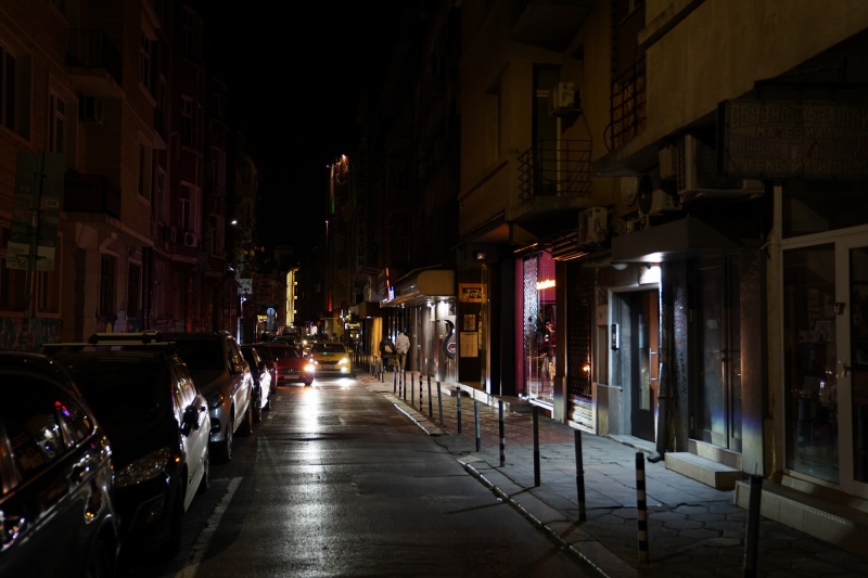 Random street at night