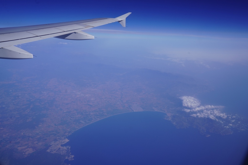 Allredy over the shores of Spain