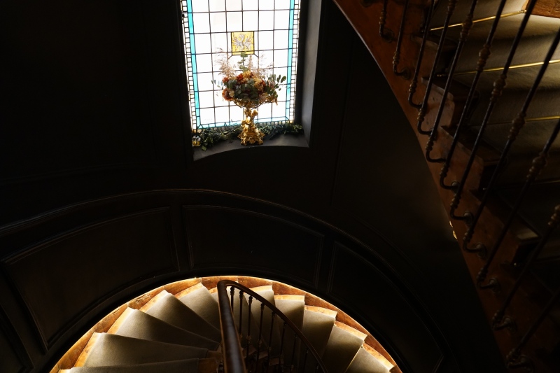 downstairs ( pleased, if not exhausted )