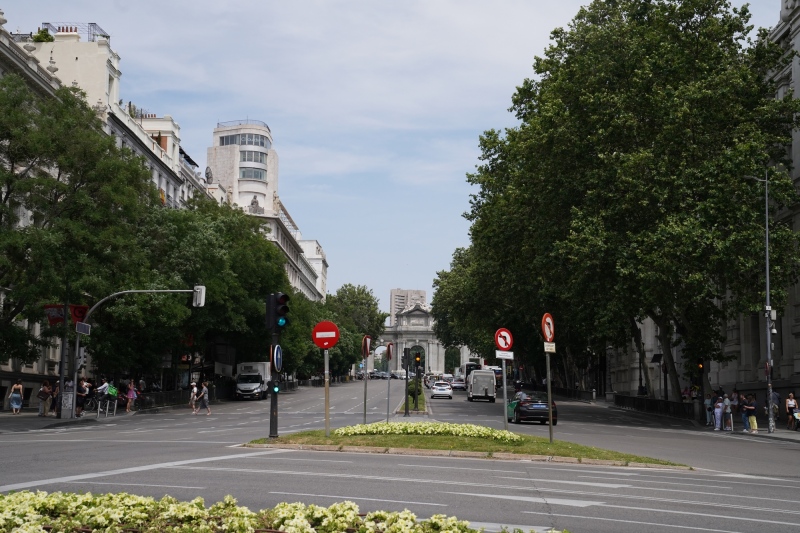 Puerta de Alcalá from afar