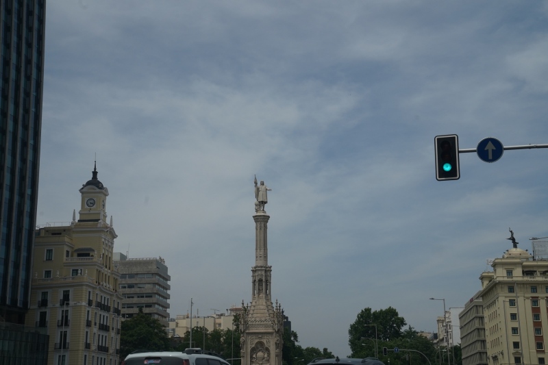 Columbus seen from the taxi