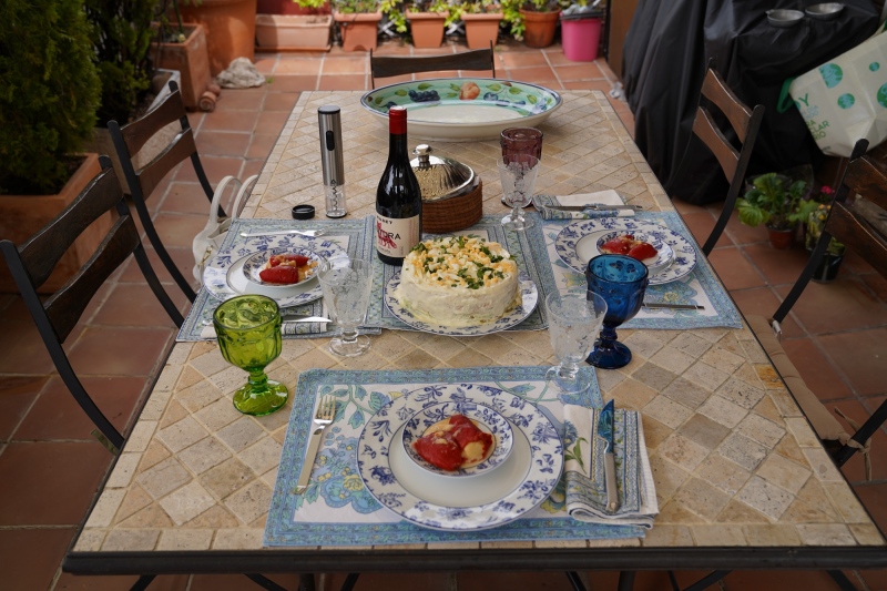 Cold peruvian specialities served on terrace No.2